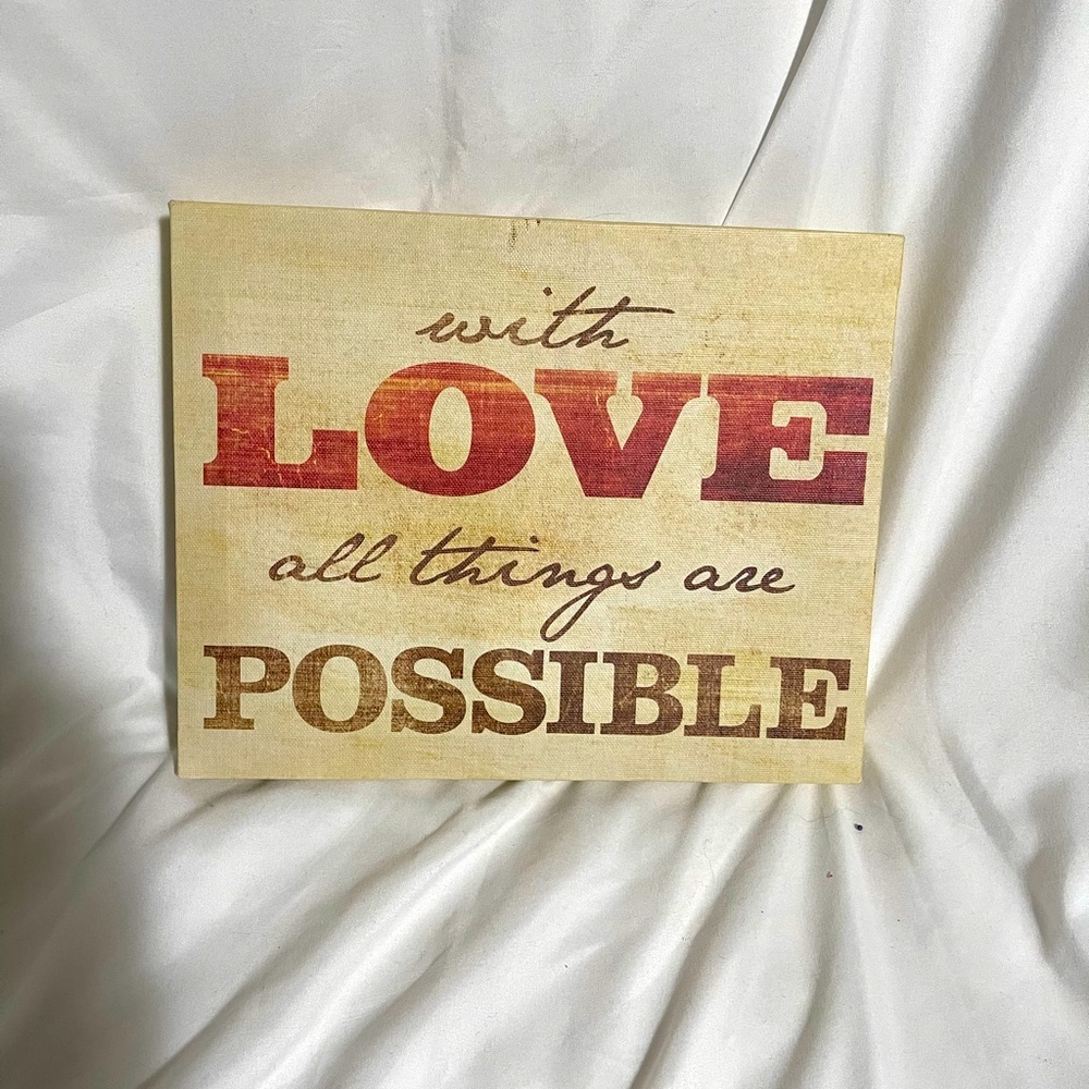 Love wall decor